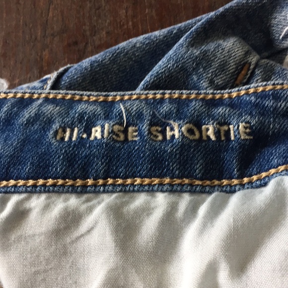 American eagle high rise shortie denim shorts - Picture 3 of 5